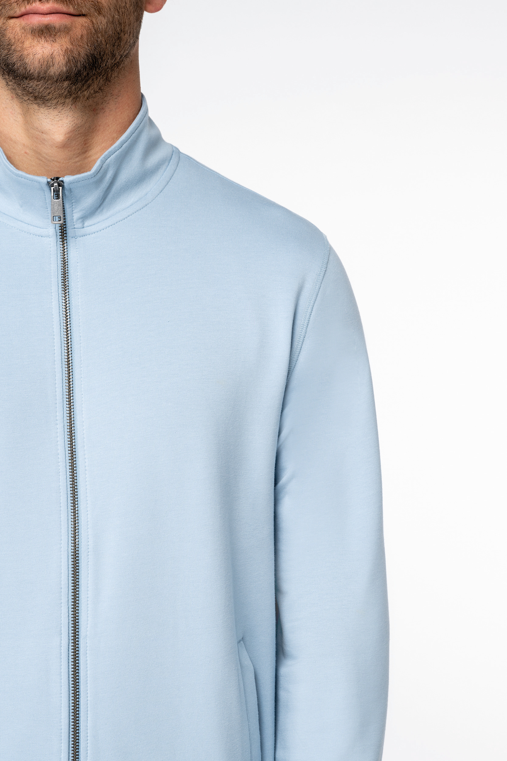 Miniature 4 pour Sweat-shirt écoresponsable zippé en modal homme