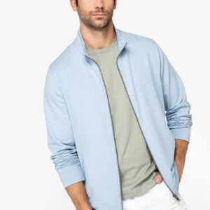 Visuel Sweat-shirt écoresponsable zippé en modal homme