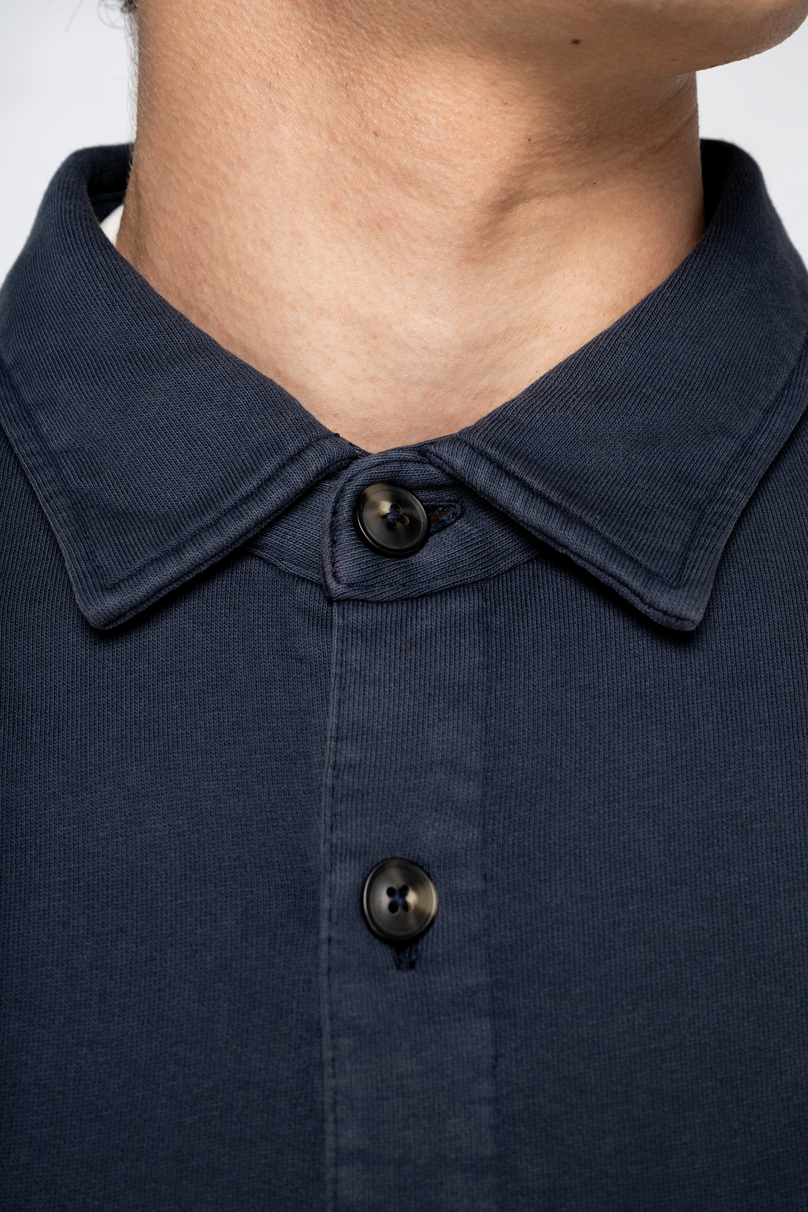 Miniature 6 pour Surchemise écoresponsable délavée en molleton gratté homme