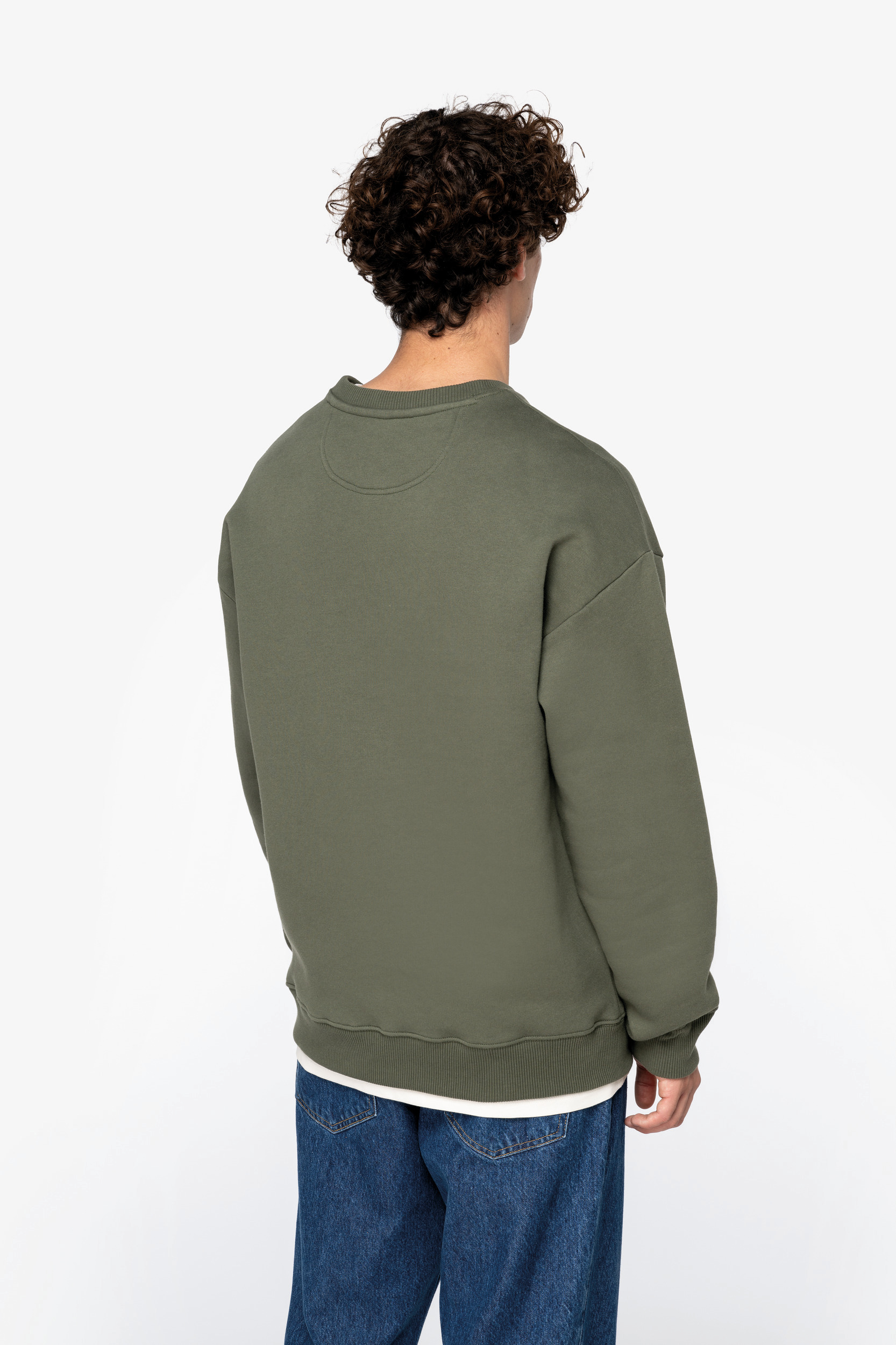 Miniature 4 pour Sweat-shirt écoresponsable à col rond oversize unisexe