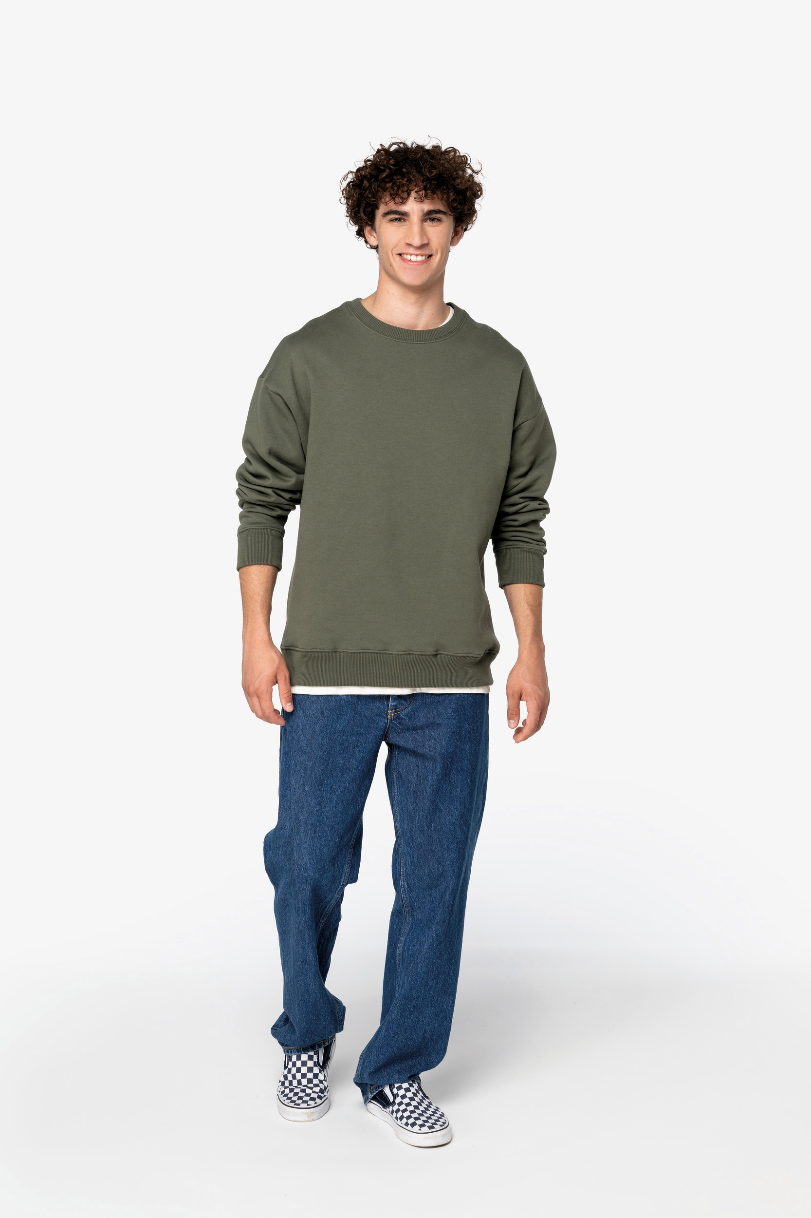 Miniature 2 pour Sweat-shirt écoresponsable à col rond oversize unisexe