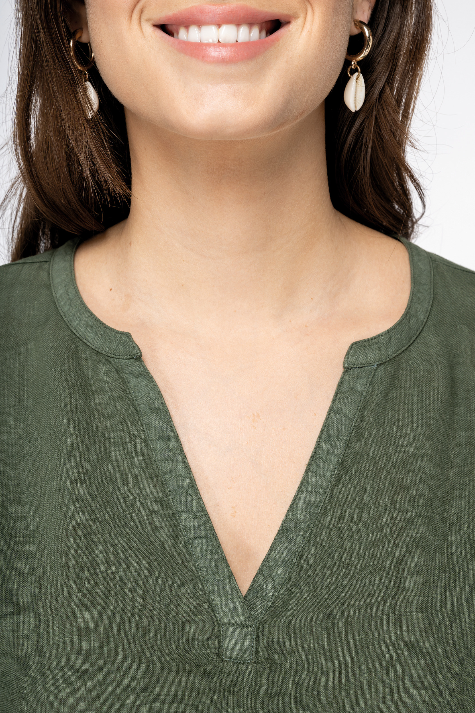 Miniature 6 pour Blouse écoresponsable en lin femme