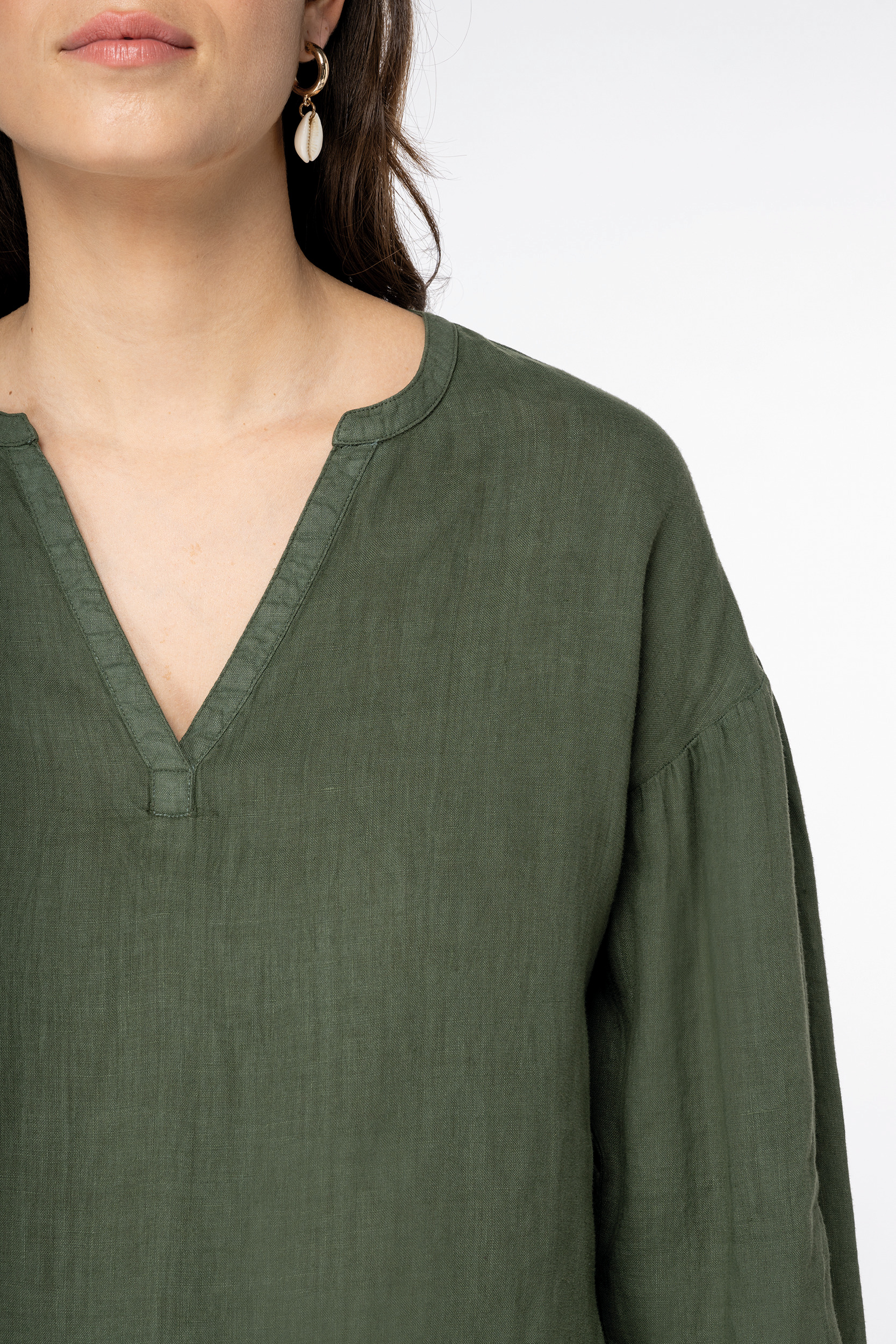 Miniature 5 pour Blouse écoresponsable en lin femme