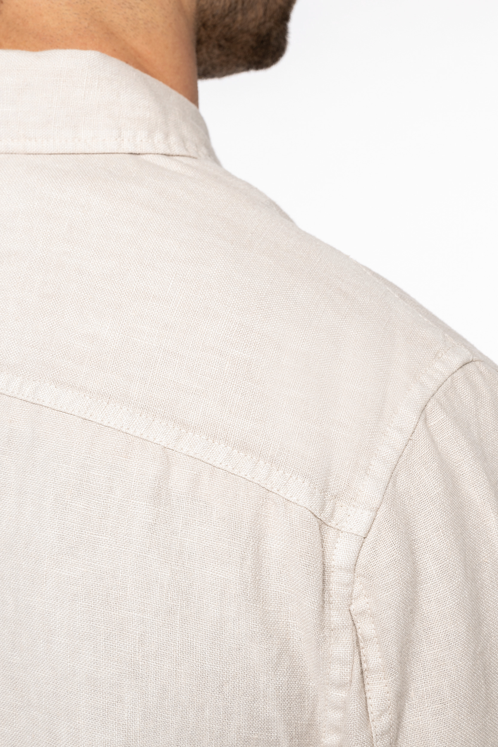 Miniature 6 pour Surchemise écoresponsable délavée en lin homme
