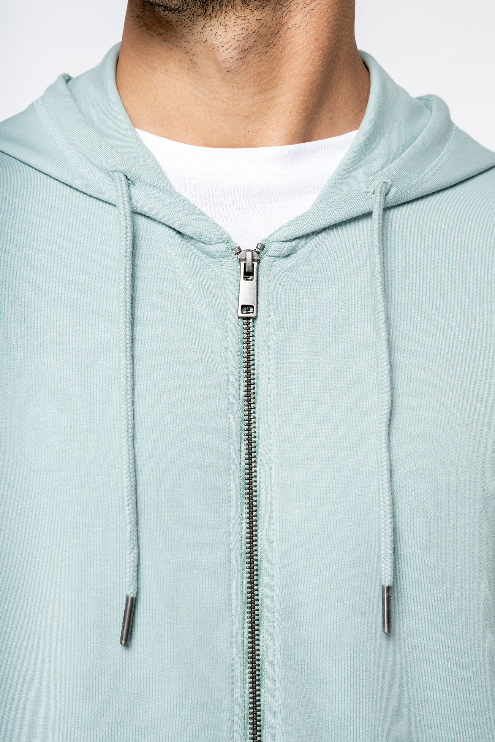 Miniature 5 pour Sweat-shirt écoresponsable zippé à capuche en modal homme