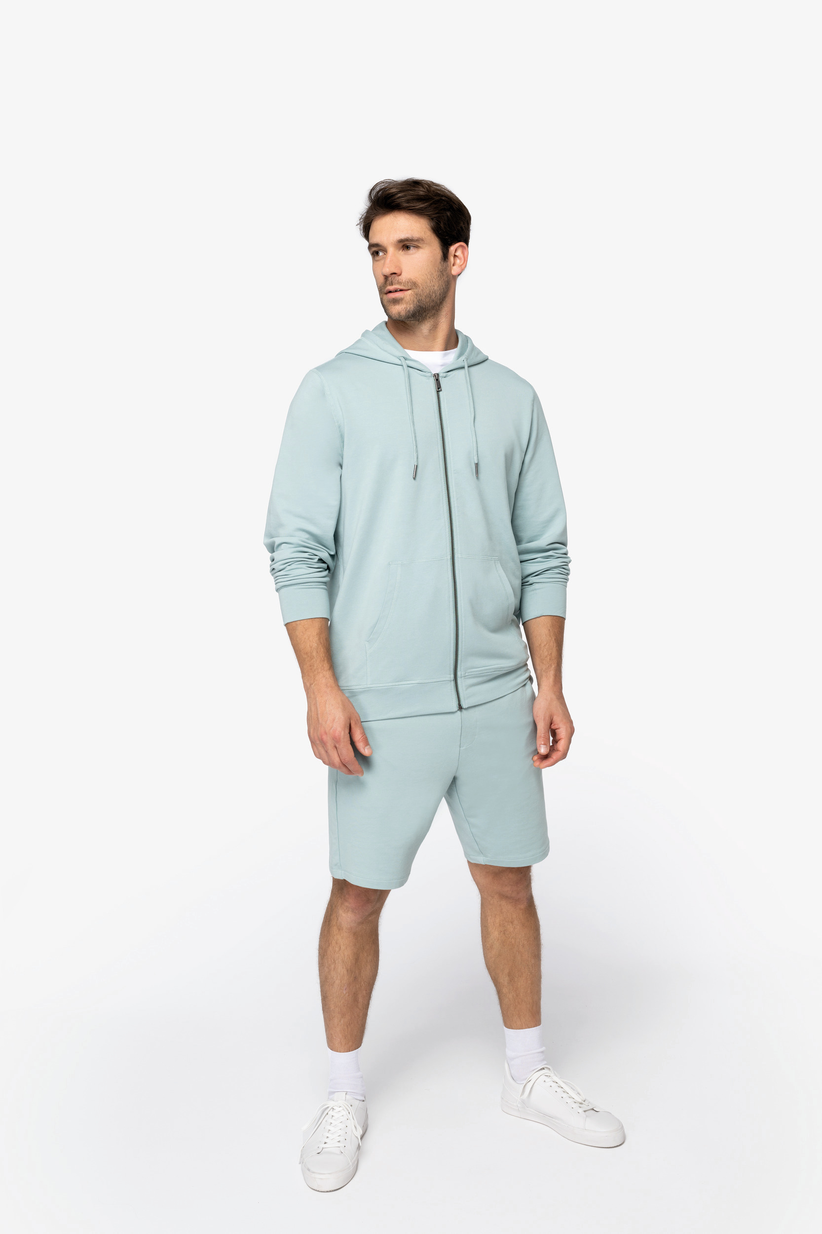 Miniature 2 pour Sweat-shirt écoresponsable zippé à capuche en modal homme