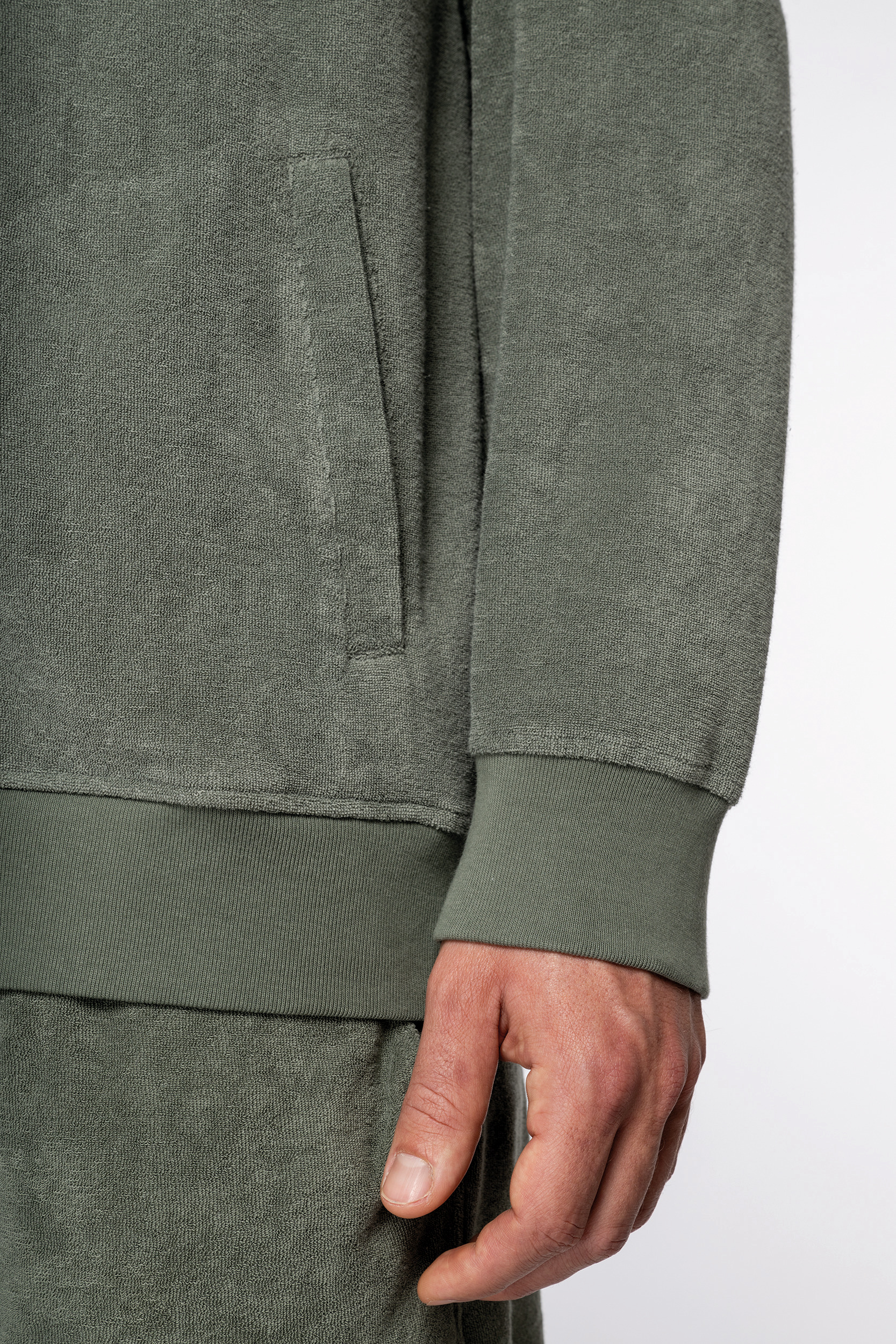 Miniature 6 pour Sweat-shirt écoresponsable en éponge zippé à capuche homme