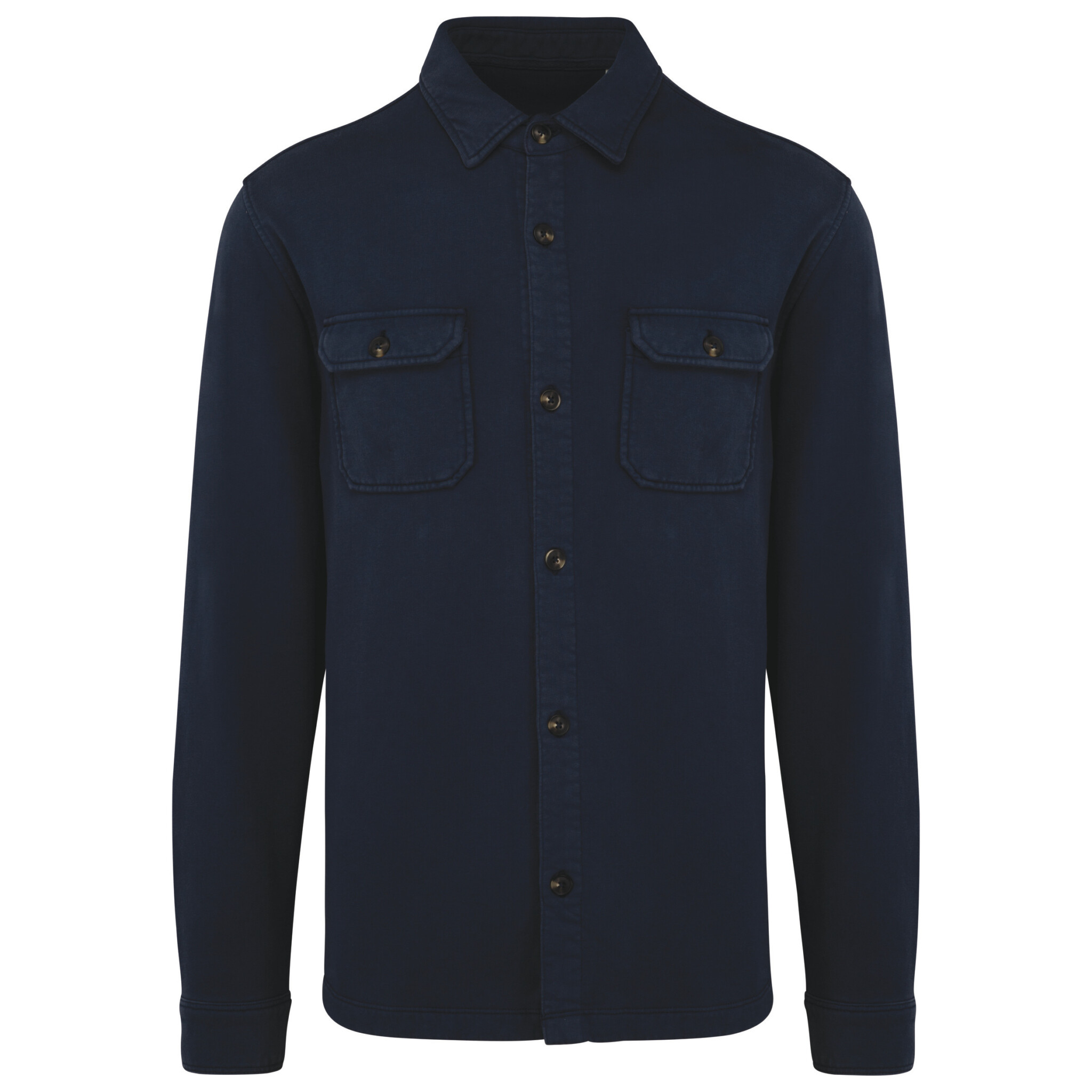 Miniature 10 pour Surchemise écoresponsable délavée en molleton gratté homme