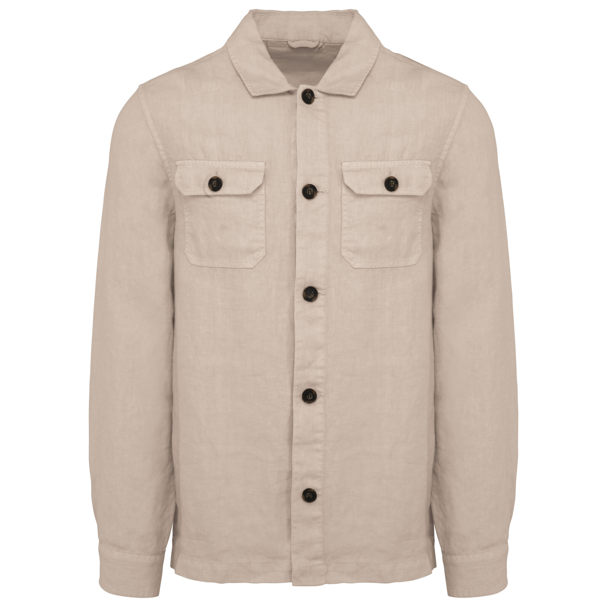 Miniature 8 pour Surchemise écoresponsable délavée en lin homme