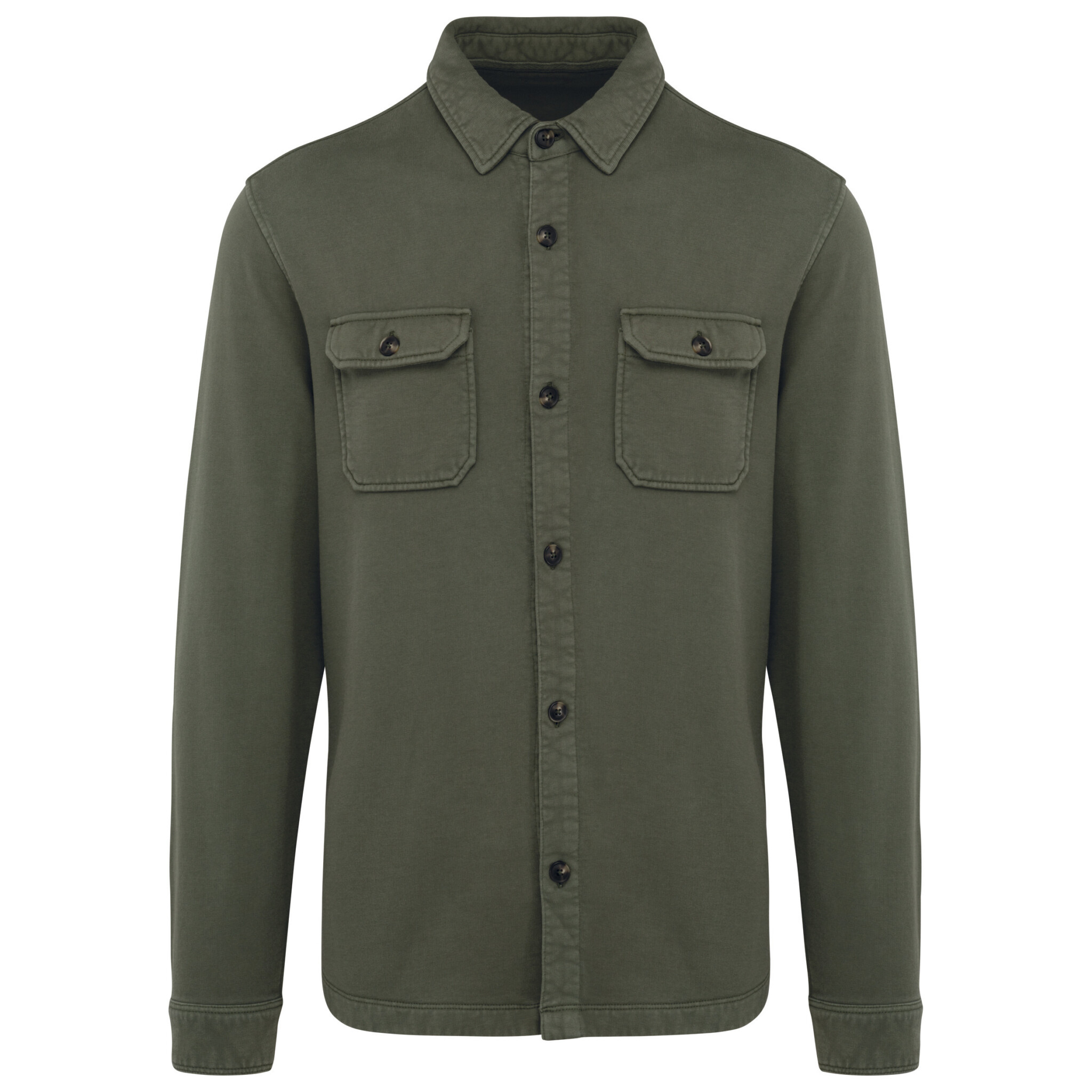 Miniature 11 pour Surchemise écoresponsable délavée en molleton gratté homme