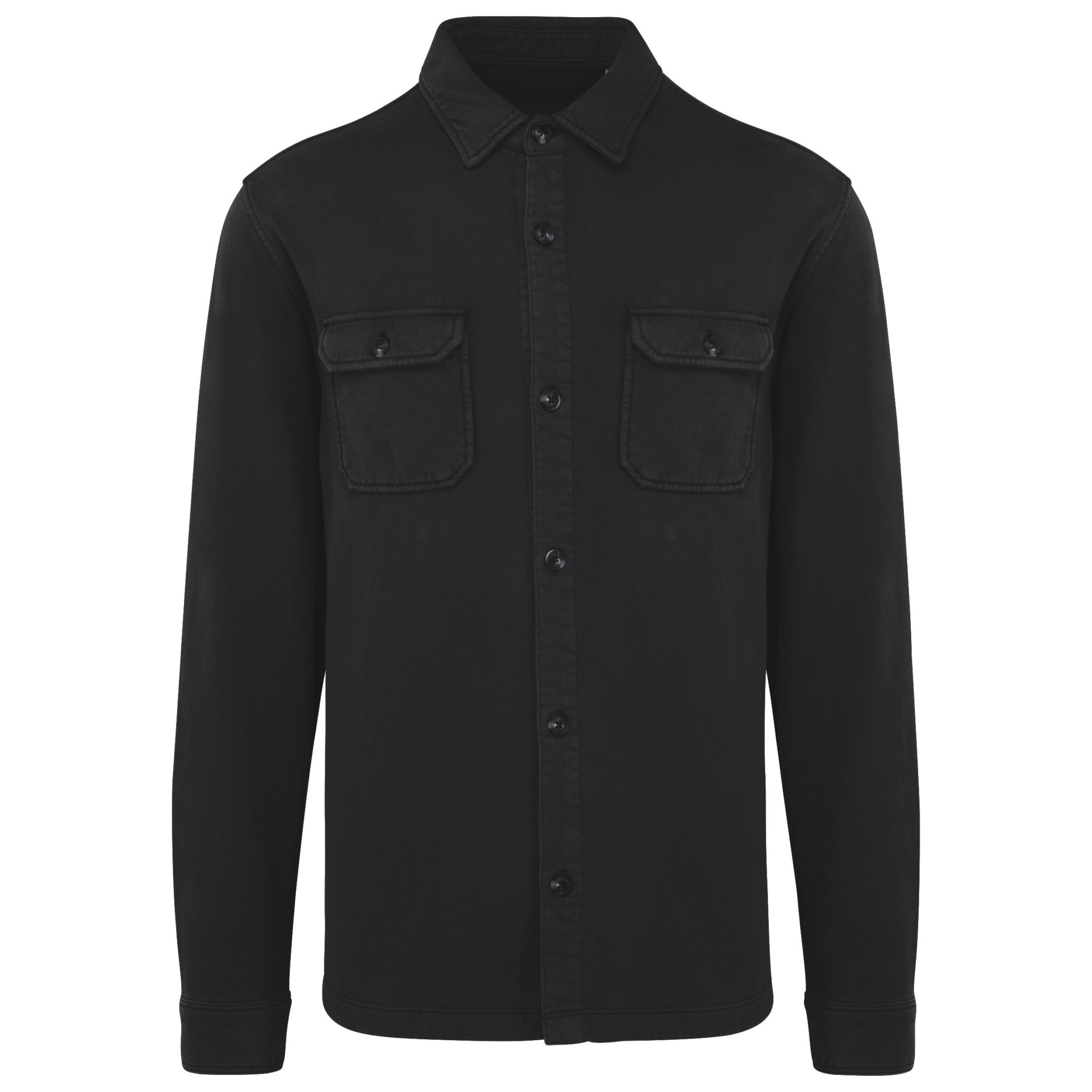 Miniature 9 pour Surchemise écoresponsable délavée en molleton gratté homme