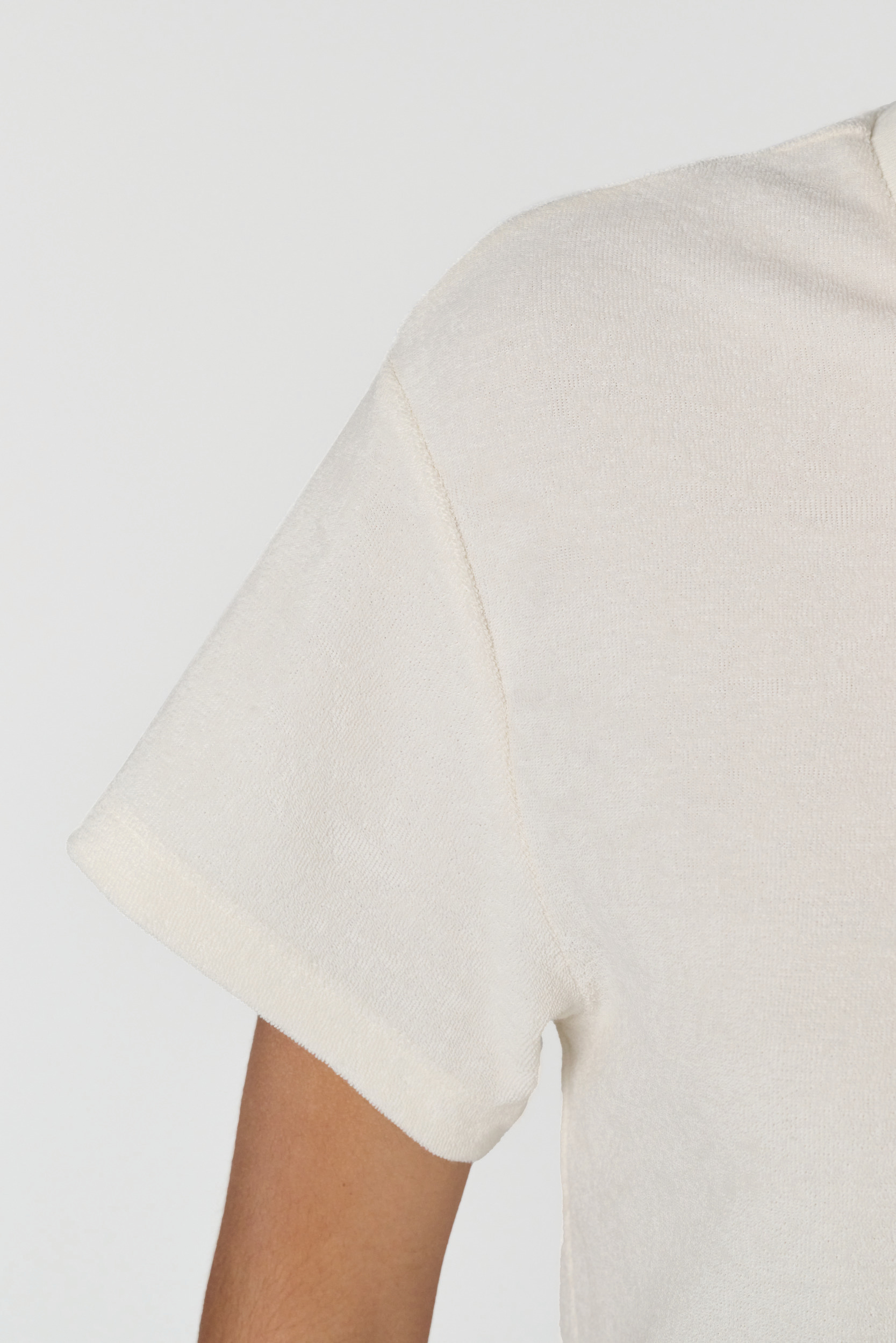 Miniature 7 pour Robe t-shirt écoresponsable en éponge à épaules tombantes femme