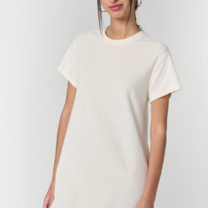 Visuel Robe t-shirt écoresponsable en éponge à épaules tombantes femme