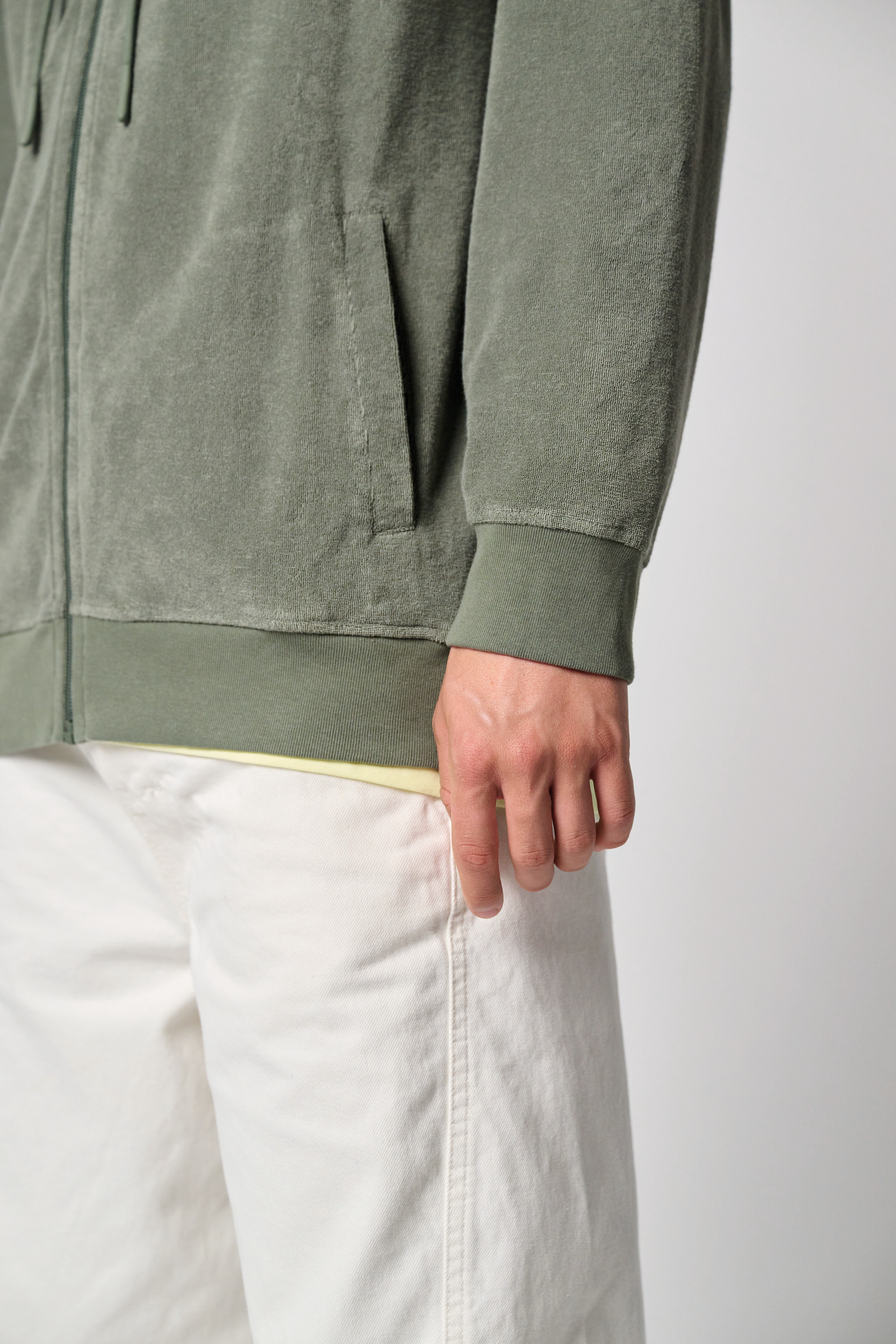 Miniature 14 pour Sweat-shirt écoresponsable en éponge zippé à capuche homme