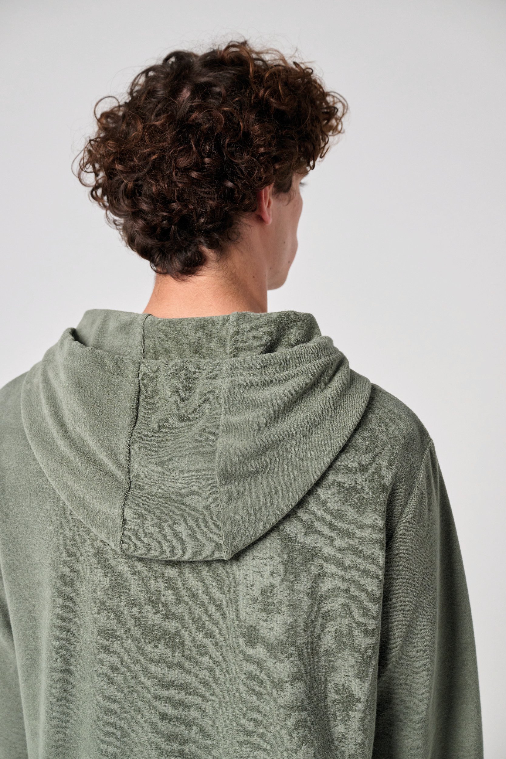 Miniature 13 pour Sweat-shirt écoresponsable en éponge zippé à capuche homme