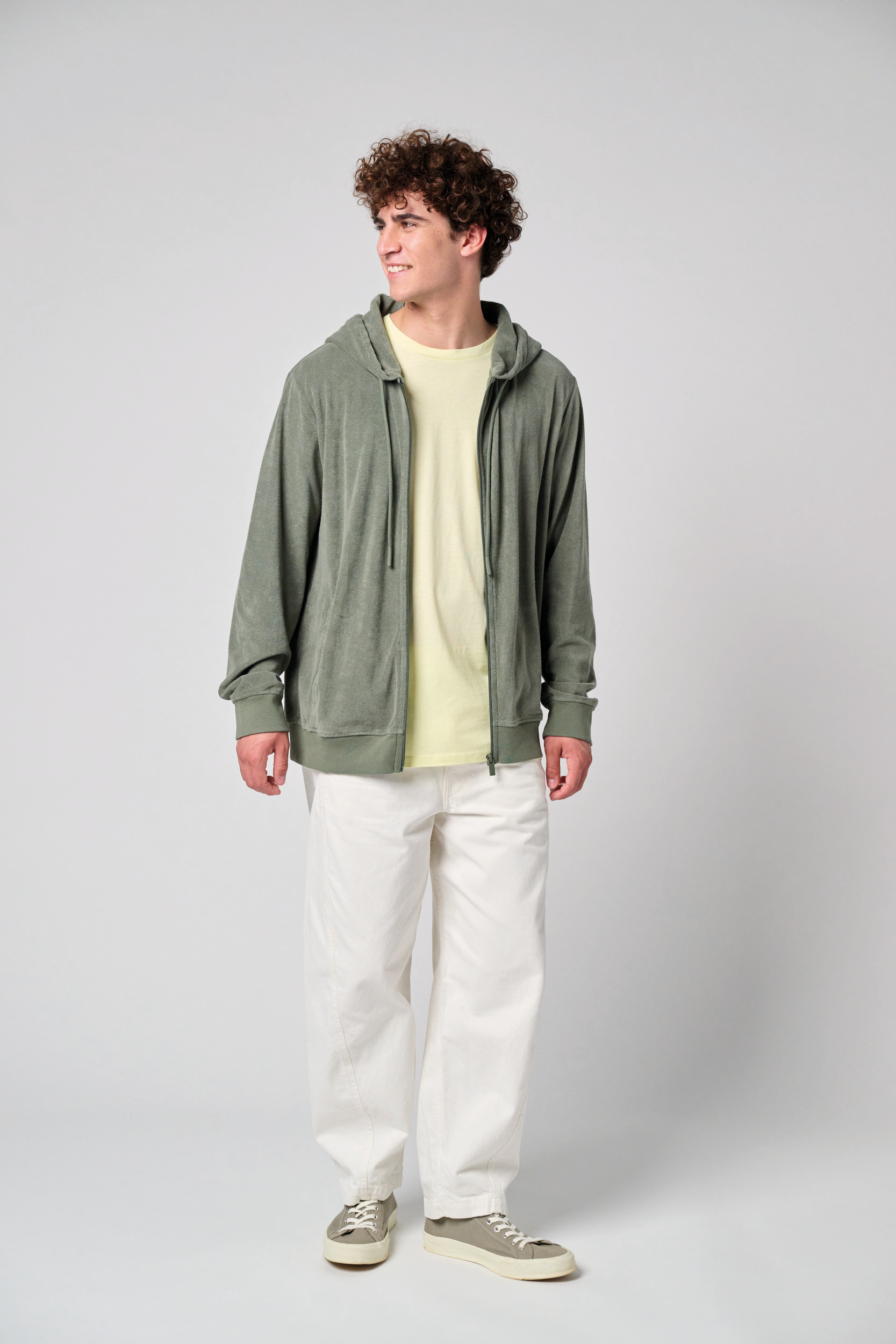 Miniature 15 pour Sweat-shirt écoresponsable en éponge zippé à capuche homme