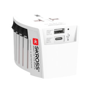 Visuel SKROSS Adaptateur de voyage universel MUV 2-Pôles avec USB