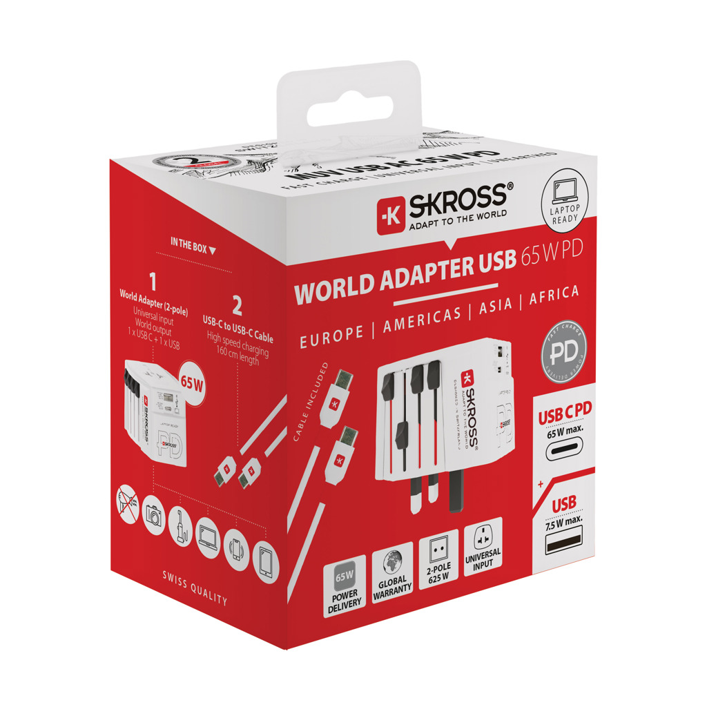 Miniature 9 pour SKROSS Adaptateur de voyage universel MUV 65W PD avec USB