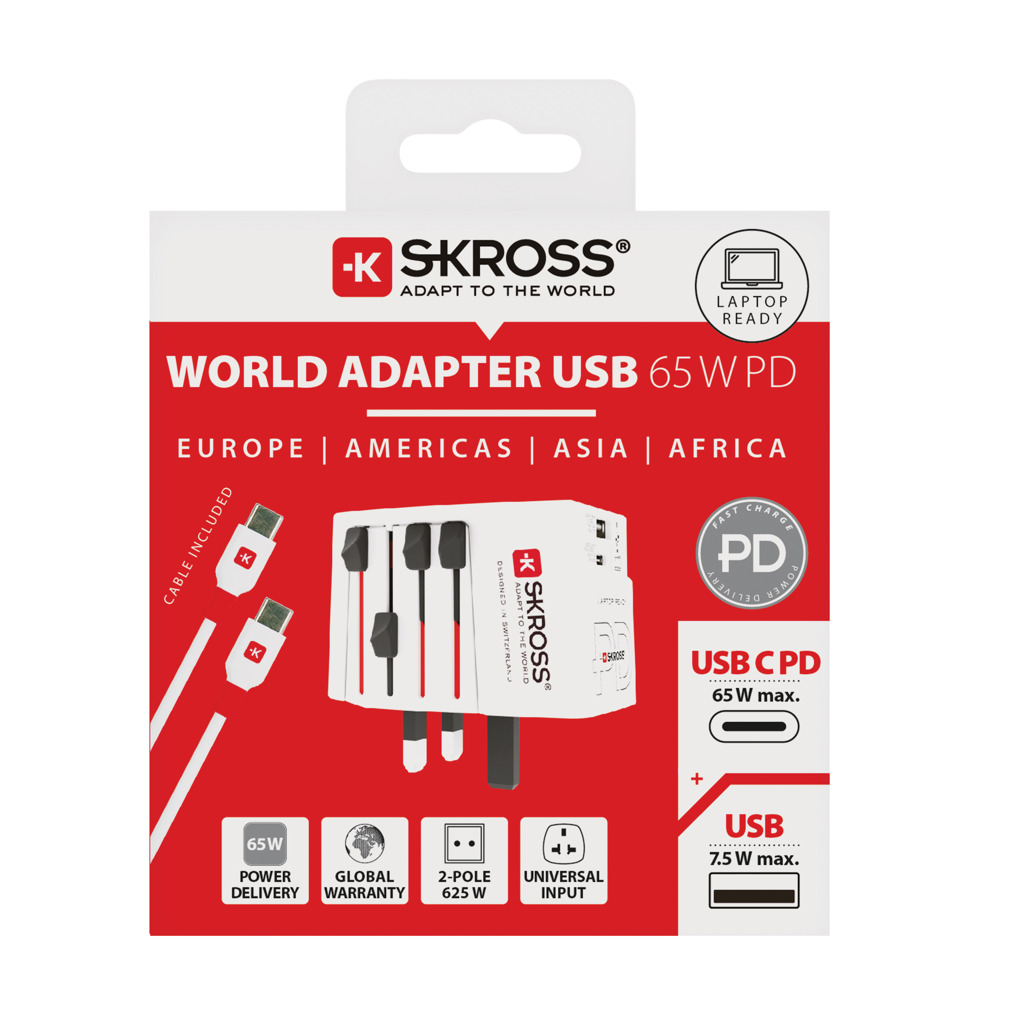 Miniature 10 pour SKROSS Adaptateur de voyage universel MUV 65W PD avec USB
