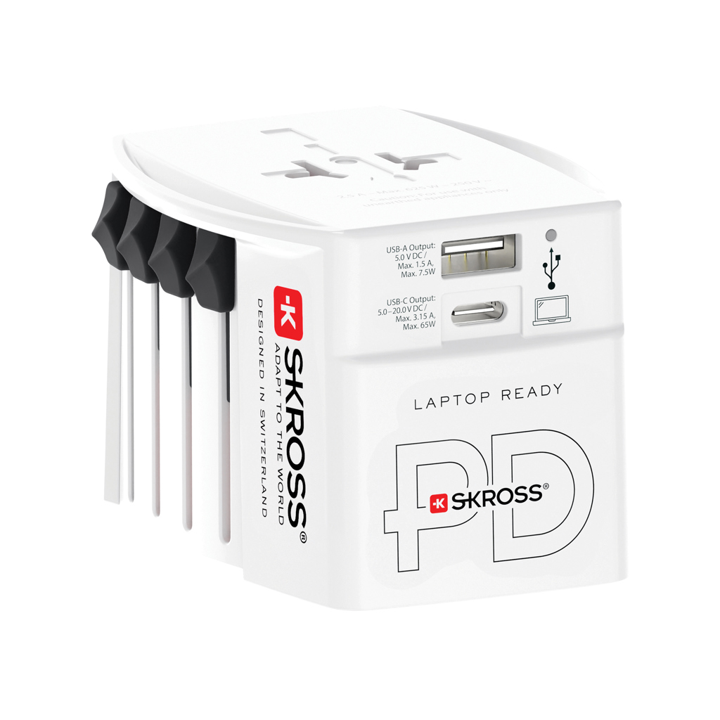 Miniature 1 pour SKROSS Adaptateur de voyage universel MUV 65W PD avec USB