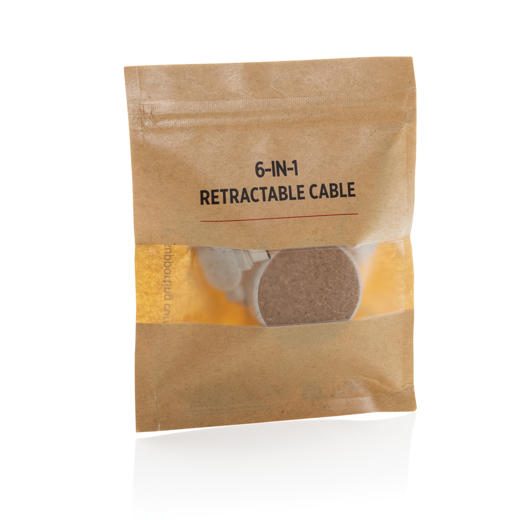 Miniature 3 pour Câble rétractable 6 en 1 en liège et fibre de paille