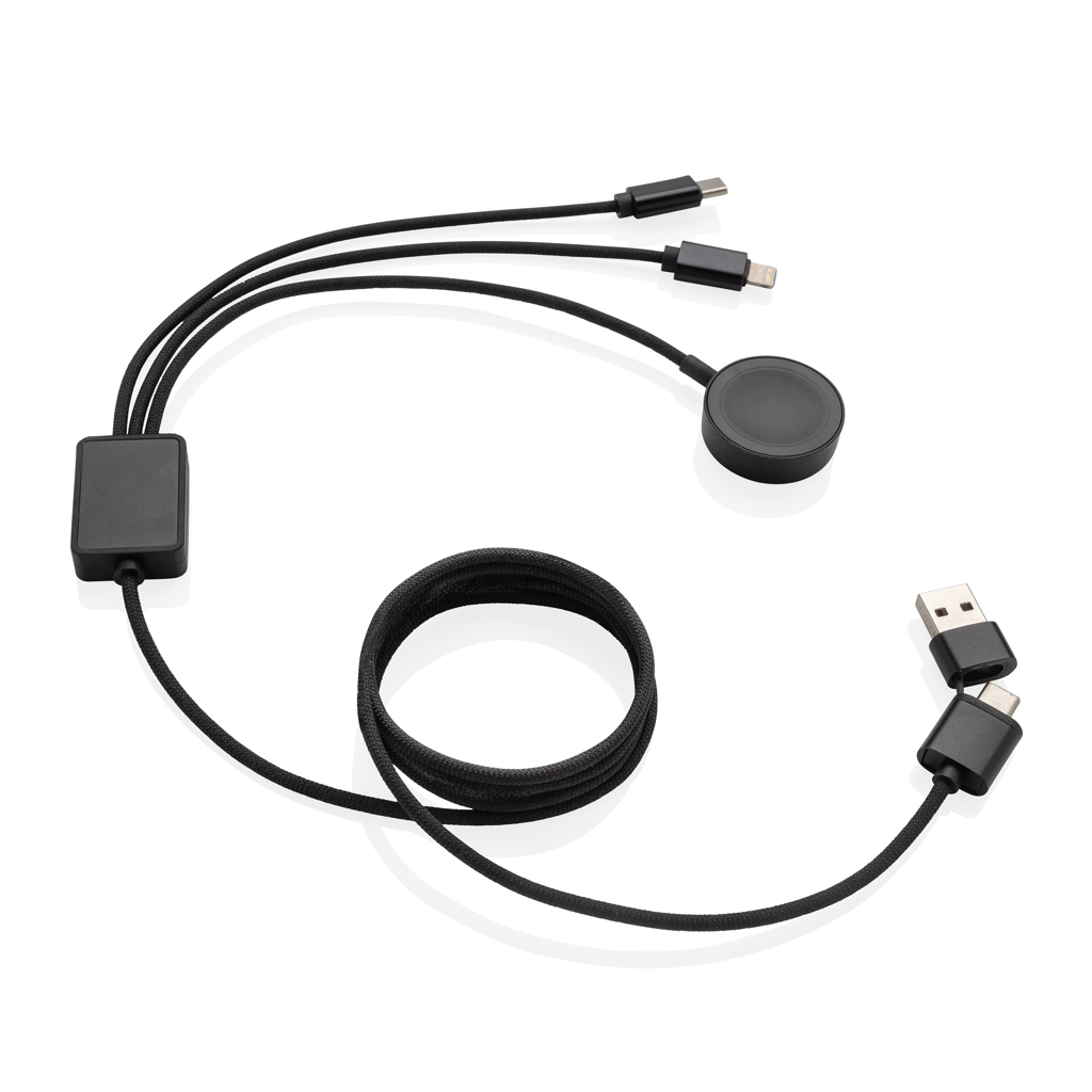 Miniature 2 pour Câble 6-en-1 avec chargeur de montre en rPET RCS Terra