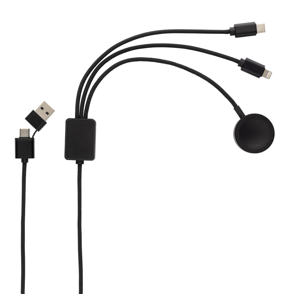 Miniature 3 pour Câble 6-en-1 avec chargeur de montre en rPET RCS Terra