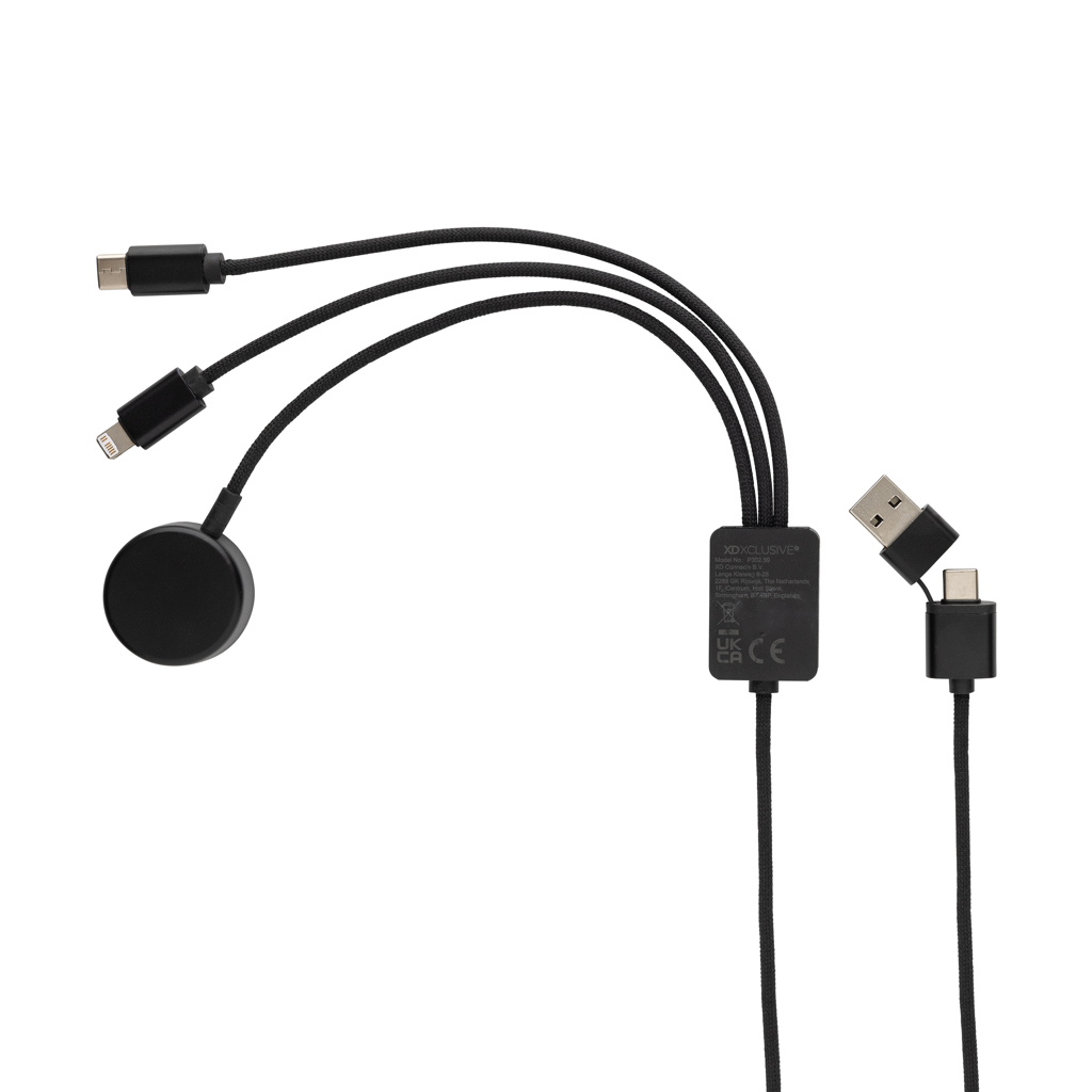 Miniature 4 pour Câble 6-en-1 avec chargeur de montre en rPET RCS Terra