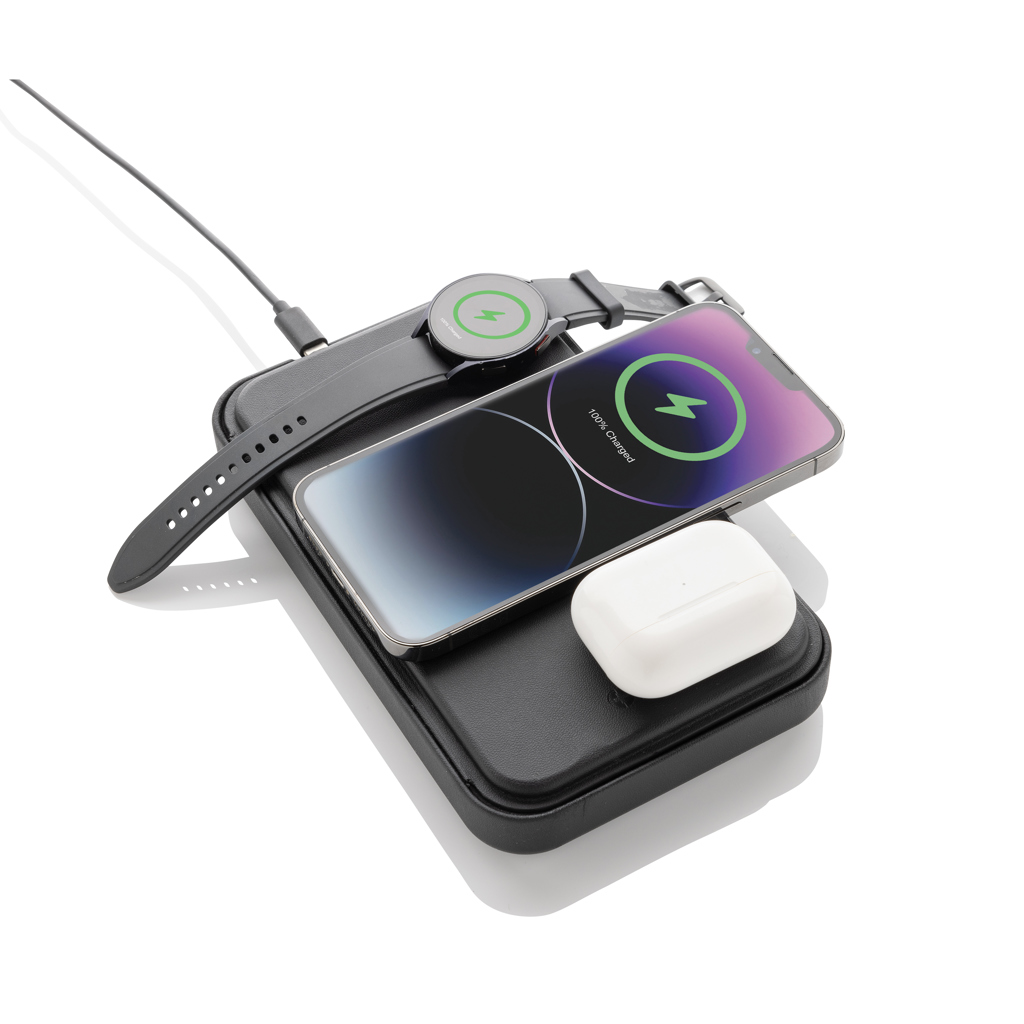Miniature 5 pour Étui de voyage avec chargeur 3 en 1 en PU RCS Swiss Peak