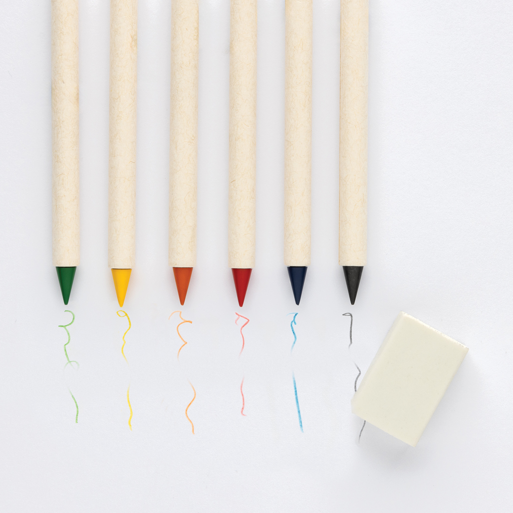 Miniature 4 pour Set de 6 crayons de couleur avec carnet GRS Infinity Micki