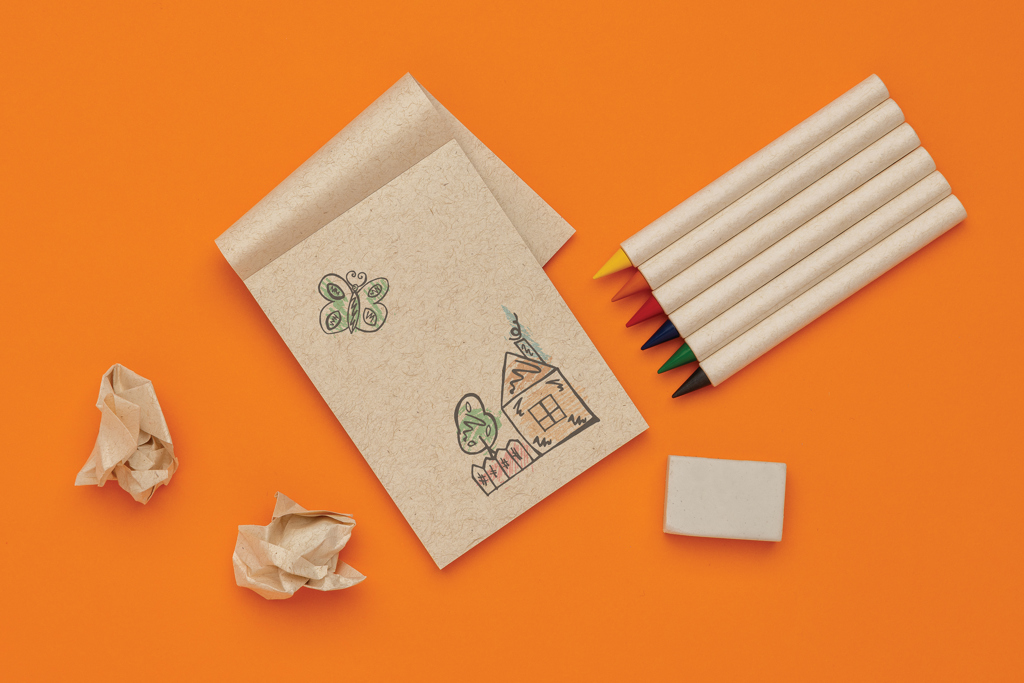 Miniature 5 pour Set de 6 crayons de couleur avec carnet GRS Infinity Micki