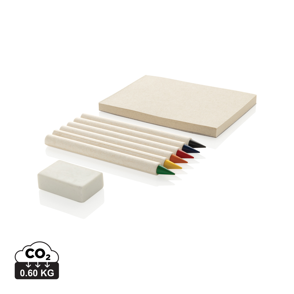 Miniature 1 pour Set de 6 crayons de couleur avec carnet GRS Infinity Micki