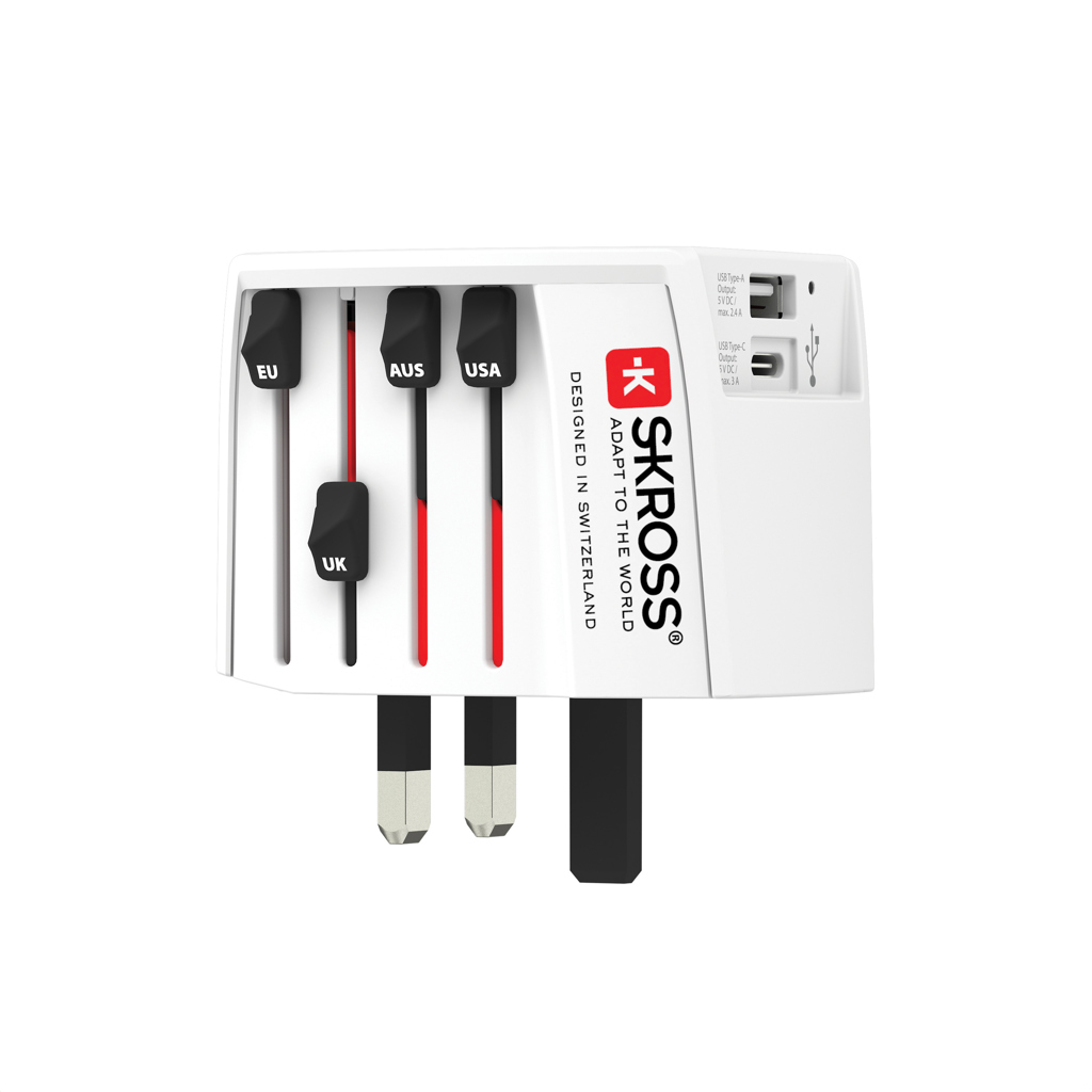 Miniature 3 pour SKROSS Adaptateur de voyage universel MUV 2-Pôles avec USB