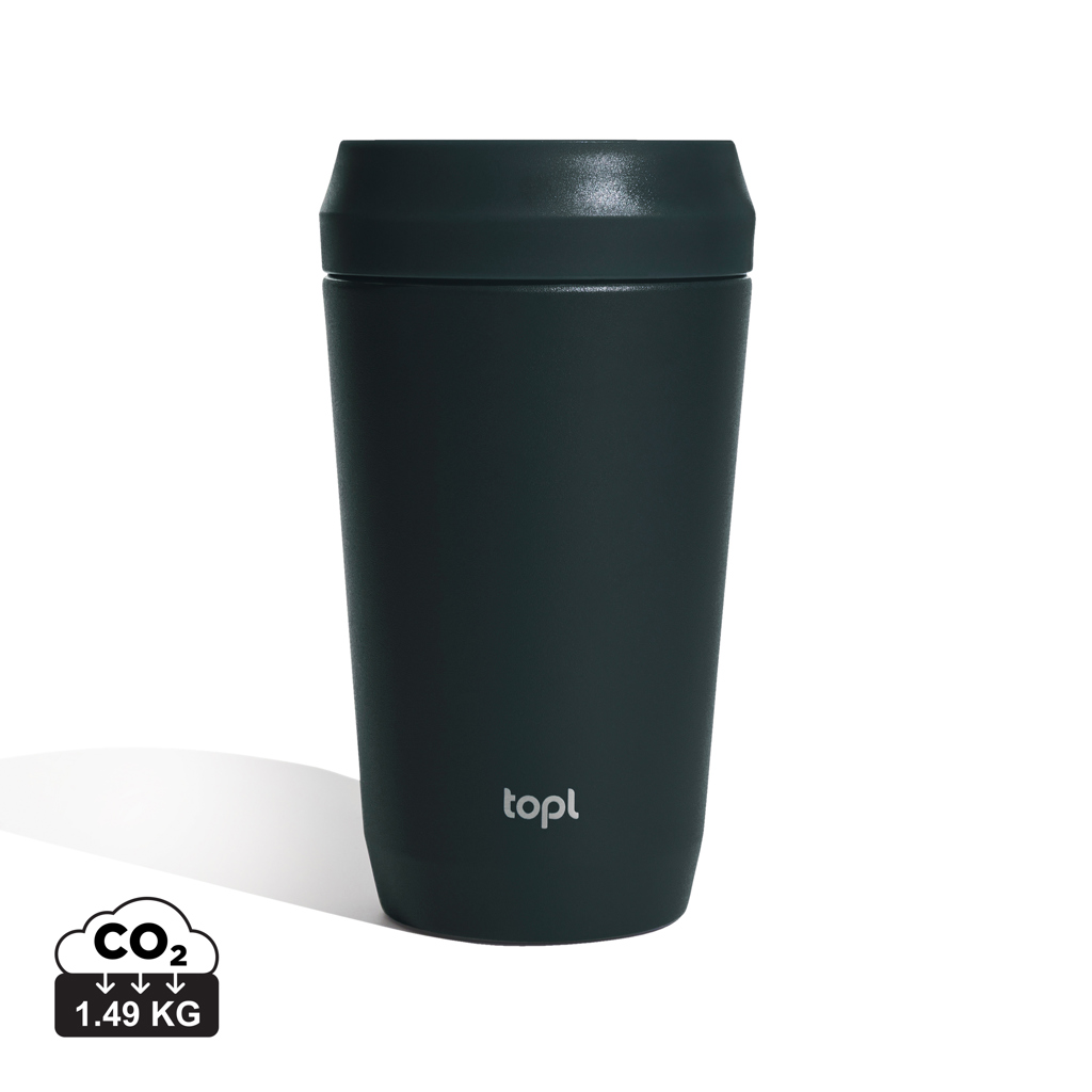 Miniature 1 pour Mug 354 ml avec couvercle 360 en acier recyclé Topl
