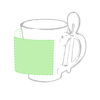 Centré autour de la tasse