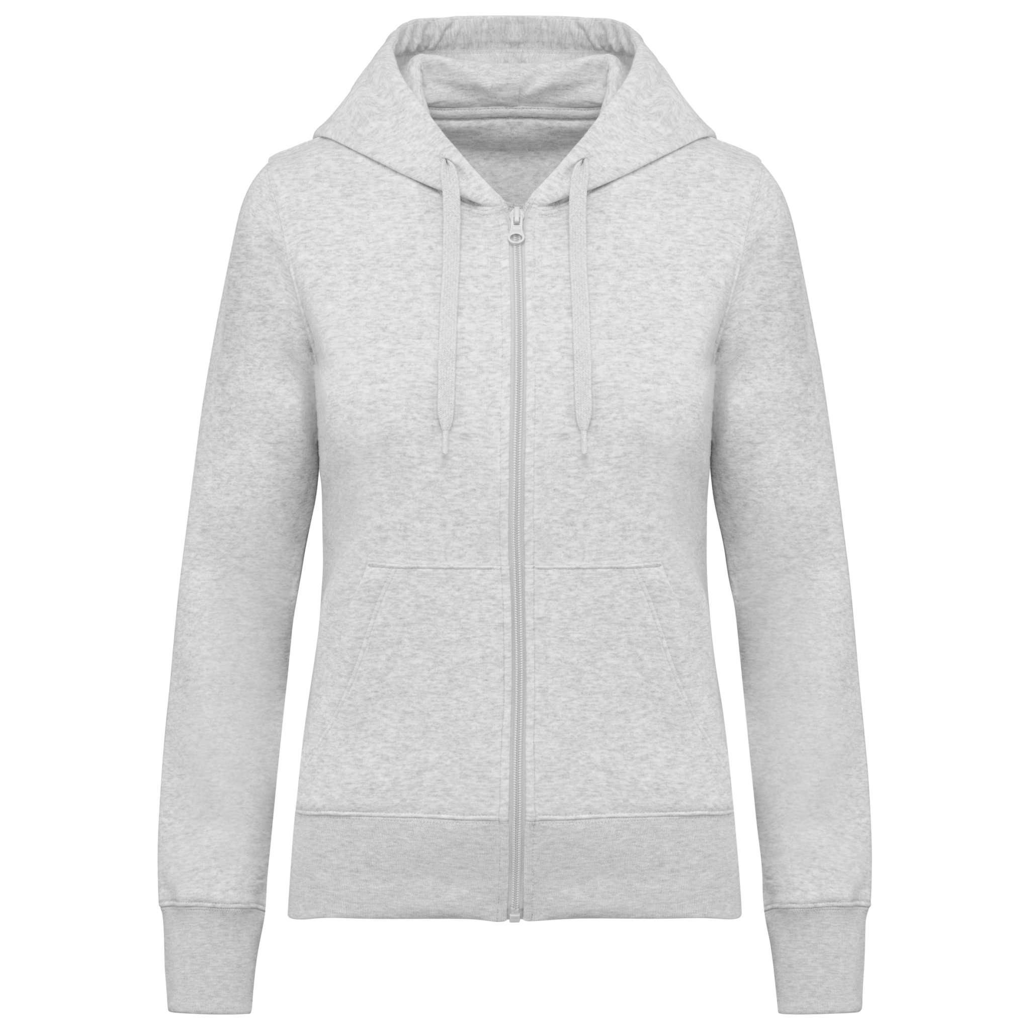 Miniature 19 pour Sweat-shirt écoresponsable zippé à capuche femme
