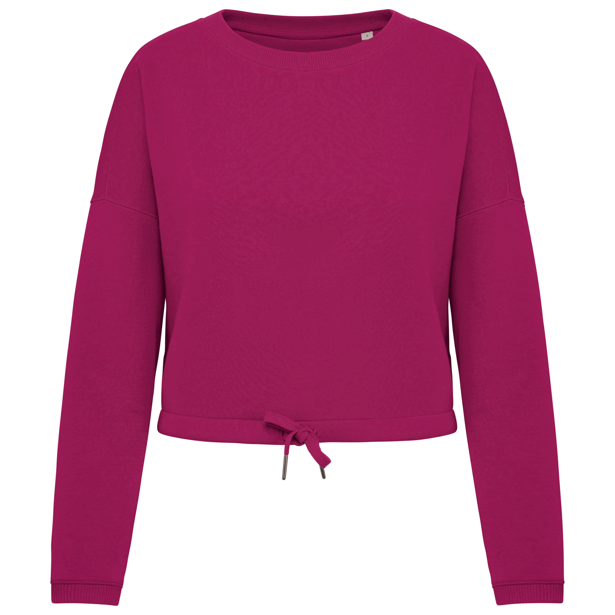 Miniature 13 pour Sweat-shirt écoresponsable à col rond oversize crop femme