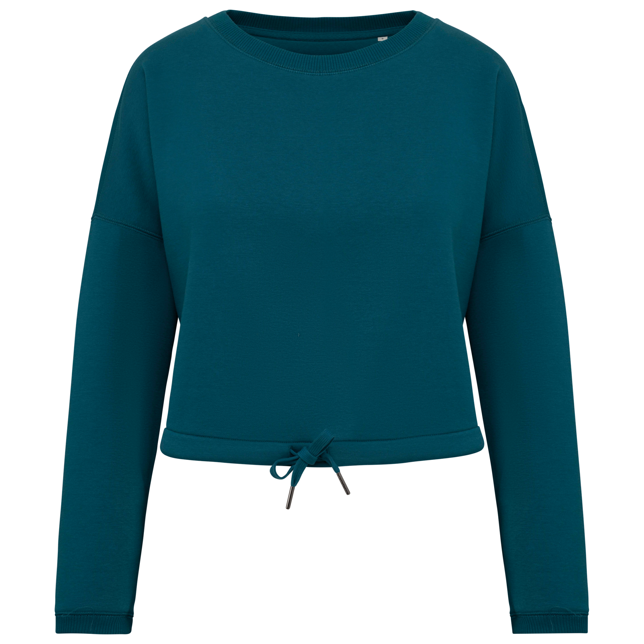 Miniature 14 pour Sweat-shirt écoresponsable à col rond oversize crop femme