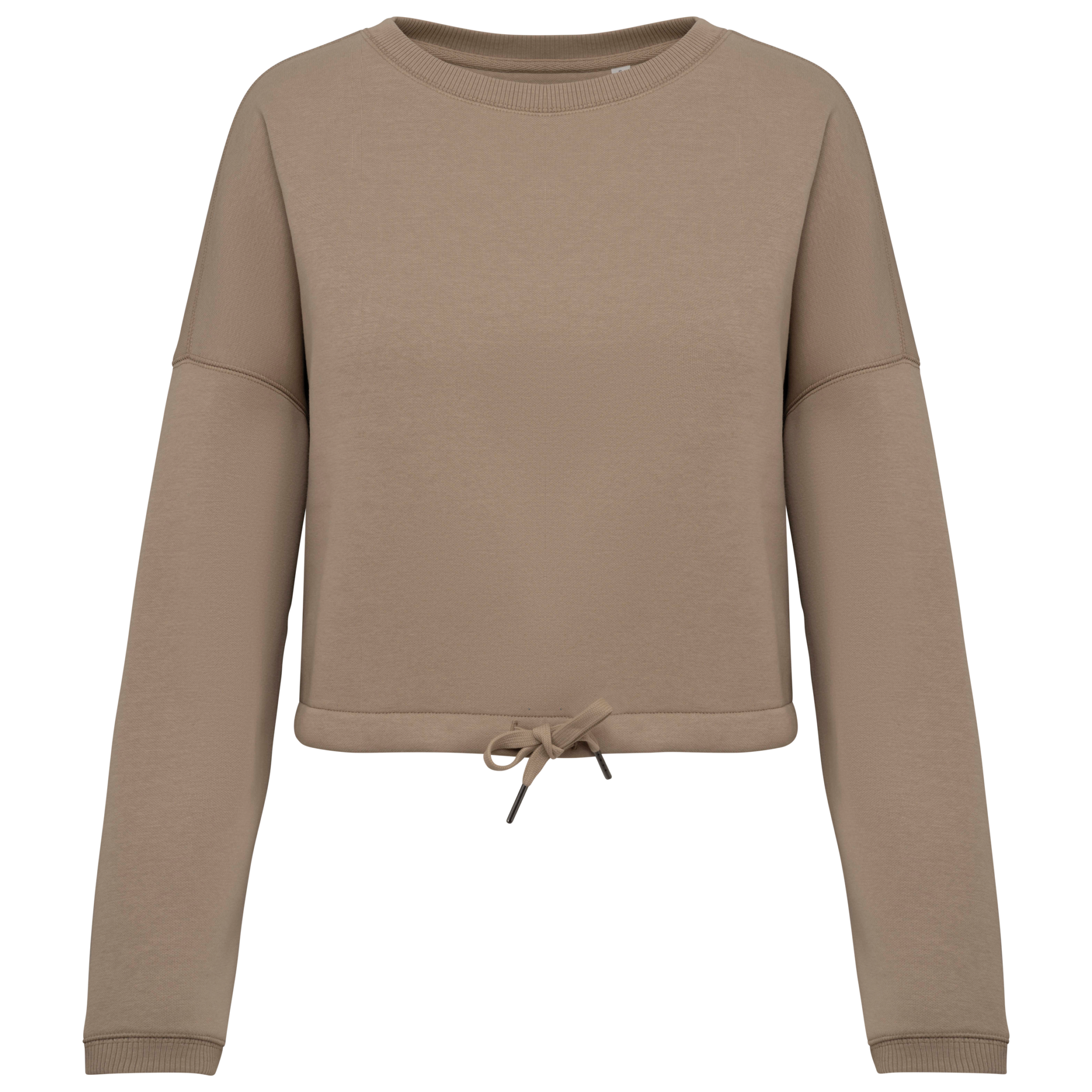 Miniature 15 pour Sweat-shirt écoresponsable à col rond oversize crop femme