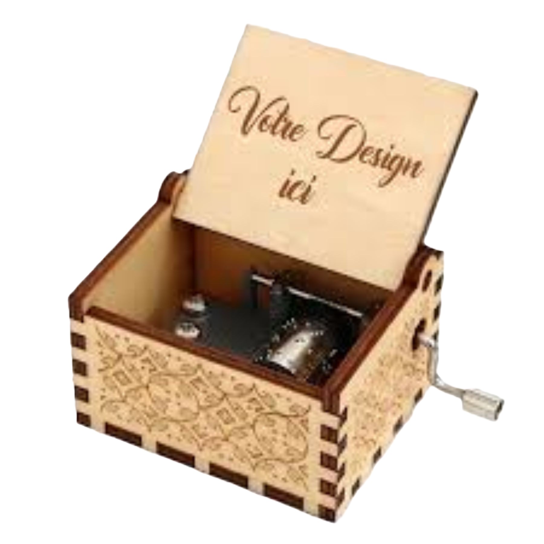 Miniature 1 pour Boite à musique bois personnalisée