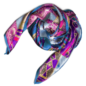 Visuel Foulard imitation soie personnalisable 50x50cm