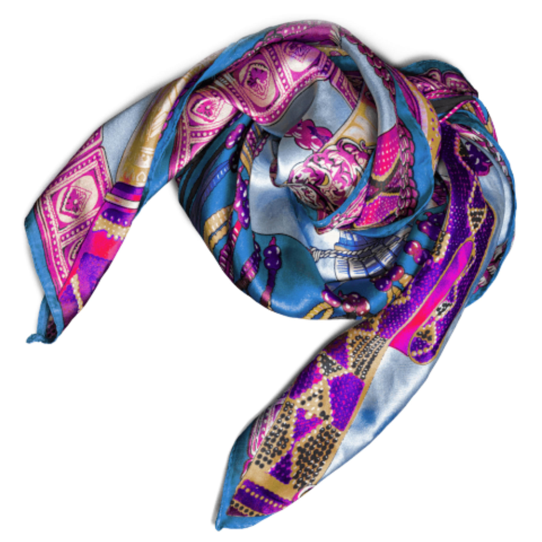 Miniature 1 pour Foulard imitation soie personnalisable 50x50cm