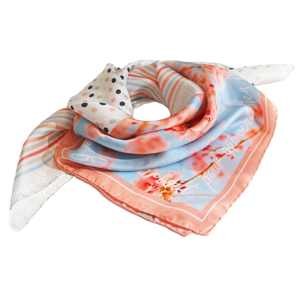 Miniature 1 pour Foulard en soie personnalisable 50x50cm
