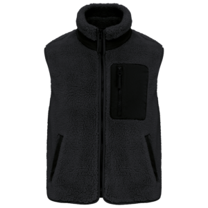 Visuel Bodywarmer écoresponsable en sherpa unisexe