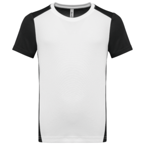Visuel T-shirt de sport écoresponsable bicolore enfant