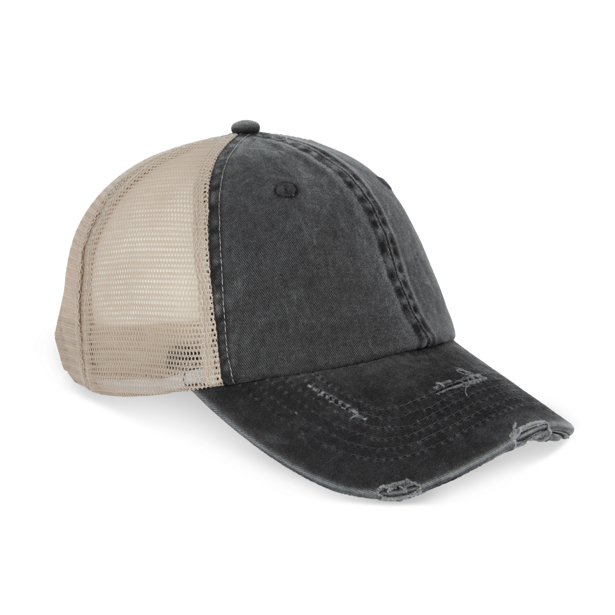 Miniature 3 pour Casquette trucker écoresponsable  effet déchiré unisexe