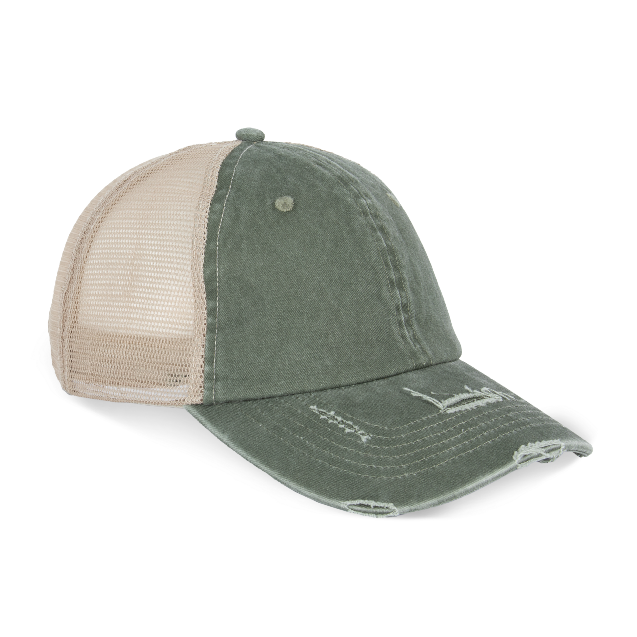 Miniature 5 pour Casquette trucker écoresponsable  effet déchiré unisexe