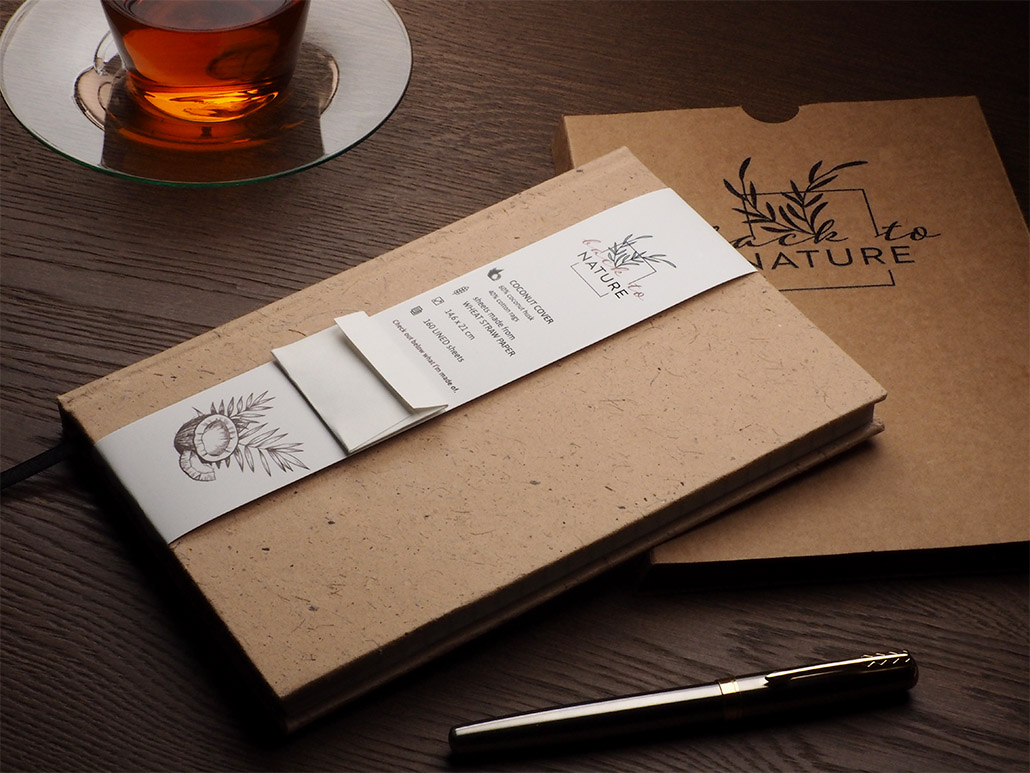 Miniature 8 pour Carnet de notes recyclé en noix de coco 209734106
