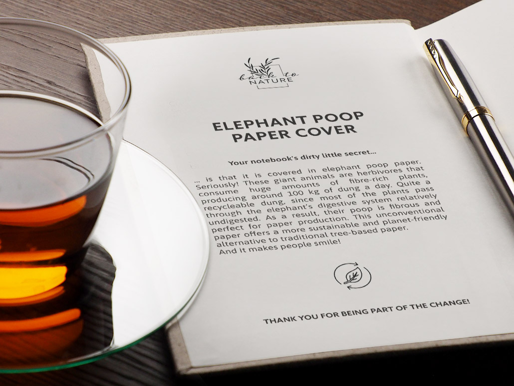 Miniature 4 pour Carnet de notes recyclé Elephant Poo 209734432