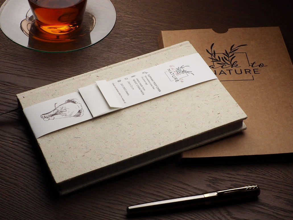 Miniature 8 pour Carnet de notes recyclé Elephant Poo 209734432
